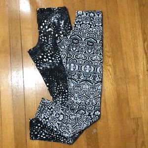 Black and White Patterned Leggings